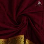 Semi Mysore Silk Sarees - Dark Maroon SASFS36812 - Image 2