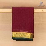 Semi Mysore Silk Sarees - Dark Maroon SASFS36812