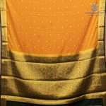 Semi Mysore Silk Sarees - Mustard Yellow SASFS36813 - Image 4