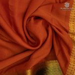 Semi Mysore Silk Sarees - Rust Orange SASFS36814 - Image 2