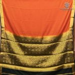 Semi Mysore Silk Sarees - Rust Orange SASFS36814 - Image 4