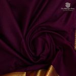 Semi Mysore Silk Sarees - Dark Purple SASFS36815 - Image 2