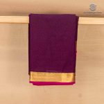 Semi Mysore Silk Sarees - Dark Purple SASFS36815