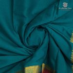 Semi Mysore Silk Sarees - Dark Aqua Green SASFS36816 - Image 2