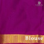Semi Mysore Silk Sarees - Dark Aqua Green SASFS36816 - Image 3