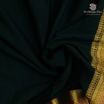 Semi Mysore Silk Sarees - Bottle Green SASFS36818 - Image 2