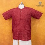 UGA Men's Kurtas - Dark Burgundy SASK0036974