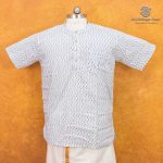 UGA Men's Kurtas - White and Grey SASK0037008