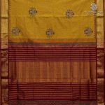 Semi Silk Cotton Printed Sarees – Mustard Yellow SASPC37046 - Image 4