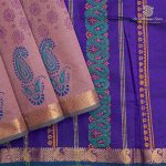 Semi Silk Cotton Printed Sarees – Dual Shade Lilac SASPC37047