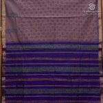Semi Silk Cotton Printed Sarees – Dual Shade Lilac SASPC37047 - Image 4