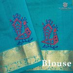 Semi Silk Cotton Printed Sarees – Reno sand SASPC37048 - Image 3
