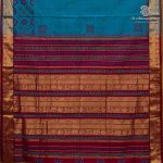 Semi Silk Cotton Printed Sarees – Cerulean Blue SASPC37050 - Image 4