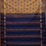 Semi Silk Cotton Printed Sarees – Dark Beige SASPC37051 - Image 4