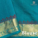 Semi Silk Cotton Printed Sarees – Sambangi Green SASPC37058 - Image 3