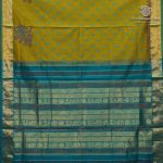 Semi Silk Cotton Printed Sarees – Sambangi Green SASPC37058 - Image 4