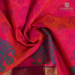 Semi Silk Cotton Printed Sarees – Dual Shade Pink SASPC37059 - Image 2