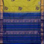 Semi Silk Cotton Printed Sarees – Chartreuse SASPC37060 - Image 4