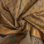Semi Silk Cotton Printed Sarees – Medium Beige SASPC37061 - Image 2