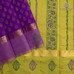 Semi Silk Cotton Printed Sarees – Dark Violet SASPC37062
