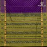 Semi Silk Cotton Printed Sarees – Dark Violet SASPC37062 - Image 4