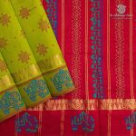 Semi Silk Cotton Printed Sarees – Light Green SASPC37063