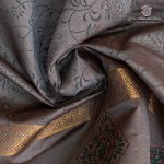 Semi Silk Cotton Printed Sarees – Grey SASPC37067 - Image 2