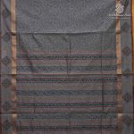 Semi Silk Cotton Printed Sarees – Grey SASPC37067 - Image 4