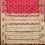 Semi Silk Cotton Printed Sarees – Peach Pink SASPC37068 - Image 4