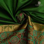 Semi Silk Cotton Printed Sarees – Mehandi Green SASPC37069 - Image 2