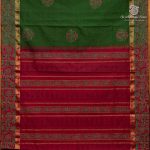 Semi Silk Cotton Printed Sarees – Mehandi Green SASPC37069 - Image 4