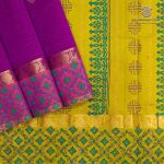 Semi Silk Cotton Printed Sarees – Vivid Purple SASPC37071
