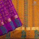Semi Silk Cotton Printed Sarees – Vivid Purple SASPC37072