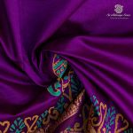 Semi Silk Cotton Printed Sarees – Indigo SASPC37078 - Image 2