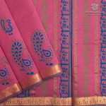 Semi Silk Cotton Printed Sarees – Onion Pink SASPC37080