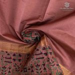 Semi Silk Cotton Printed Sarees – Light Onion Pink SASPC37082 - Image 2