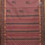Semi Silk Cotton Printed Sarees – Light Onion Pink SASPC37082 - Image 4