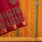 Semi Silk Cotton Printed Sarees – Maroon SASPC37083
