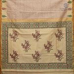 Semi Silk Cotton Printed Sarees – Ivory SASPC37087 - Image 4