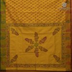 Semi Silk Cotton Printed Sarees – Mustard Yellow SASPC37089 - Image 4