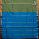 Semi Silk Cotton Sarees – Dual Shade Green SASPC37095 - Image 4