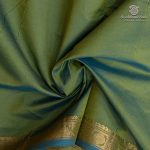 Semi Silk Cotton Sarees – Dual Shade Green SASPC37095 - Image 2