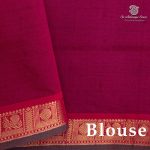 Semi Silk Cotton Sarees – Dark Grey SASPC37096 - Image 3
