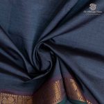 Semi Silk Cotton Sarees – Dark Grey SASPC37096 - Image 2