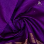 Semi Silk Cotton Sarees – Vivid Purple SASPC37100 - Image 2