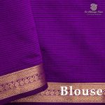 Semi Silk Cotton Sarees – Vivid Purple SASPC37100 - Image 3