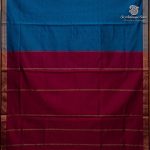 Semi Silk Cotton Sarees – Cerulean Blue SASPC37101 - Image 4