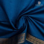 Semi Silk Cotton Sarees – Cerulean Blue SASPC37101 - Image 2