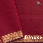 Semi Silk Cotton Sarees – Parrot Green SASPC37103 - Image 3