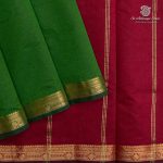 Semi Silk Cotton Sarees – Green SASPC37106